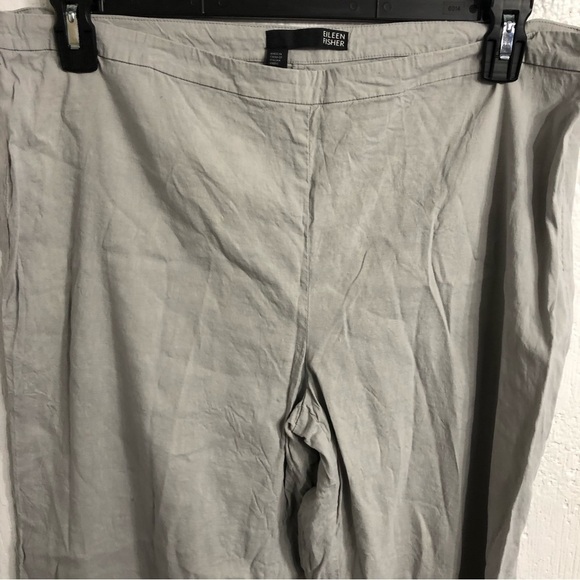 Eileen Fisher Straight Wide ‎ Leg Gray Lightweight Pants 16 - Picture 2 of 6